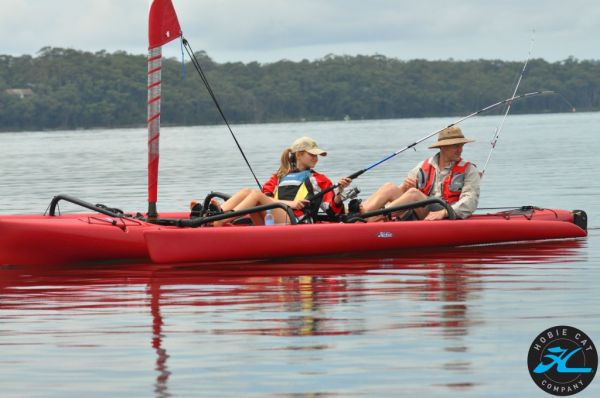 Rob and daughter Caitlin love the Hobie Tandem Island